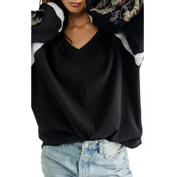 Free People Better Together Long Sleeve Top Size Small - Picture 3 of 13